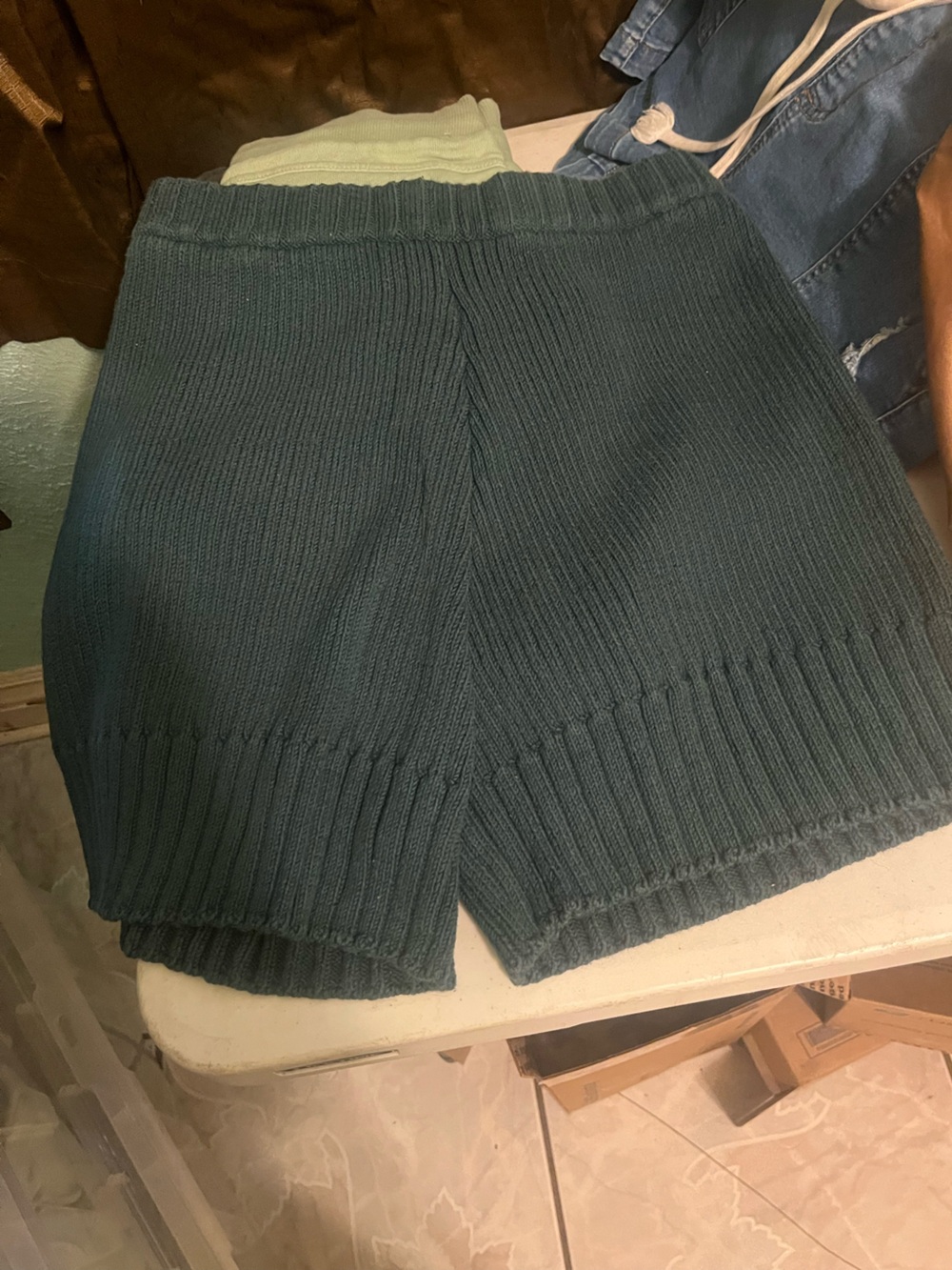 Knit High-Waist Women's Shorts in Deep Teal We the Free